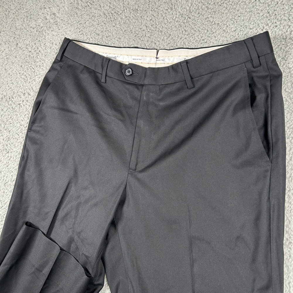 Santorelli Roma‎ Loro Piana Mens 36 Dress Pants 1900LP Flat Front Wool